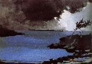 Winslow Homer Storm approaching oil painting on canvas